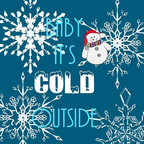 Baby Its Cold Outside Digital Art By Priscilla Wolfe
