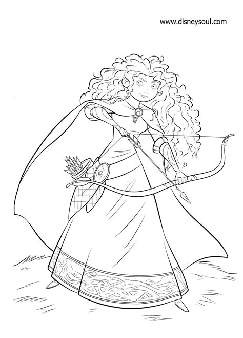 Disney Soul Dibujos para colorear de "Brave (Indomable) / Valiente"