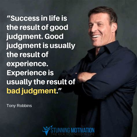 Tony Robbins Experience Quote Stunning Motivation