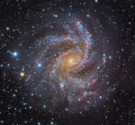 The Fireworks Galaxy A Spiral Galaxy In Cepheuscygnus Annes