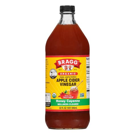 Bragg Organic Apple Cider Vinegar With The Mother Honey Cayenne With