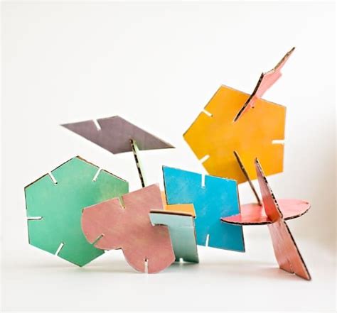 Daphne and maia both have been enjoying working with these geometric shape stickers. GEOMETRIC CARDBOARD SHAPE SCULPTURES (WITH FREE PRINTABLE ...