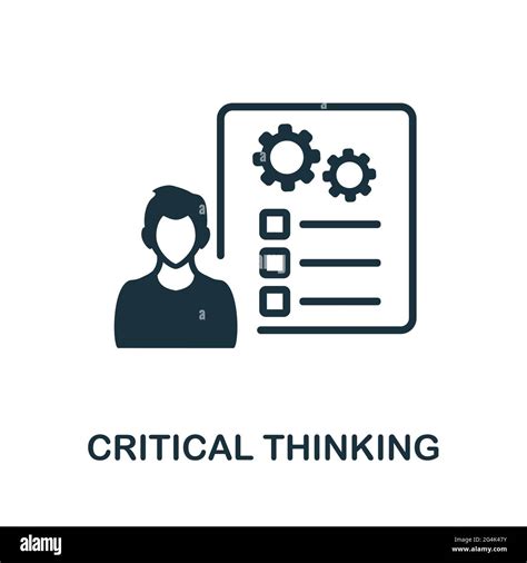 Critical Thinking Icon Monochrome Simple Element From Soft Skill