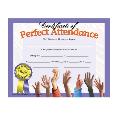 Perfect Attendance Png
