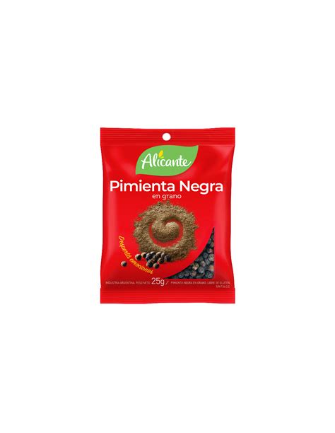 Pimienta Negra En Grano Alicante X 25 G