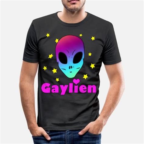 Werbung Gay Alien Lgbt Humor Gylien T Shirt Loveparade Csd Du Bist