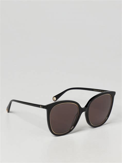 Gucci Sunglasses In Acetate In Black Modesens