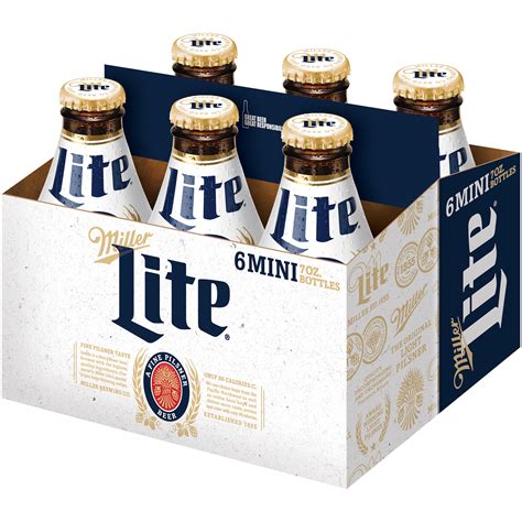 Miller Lite Lager Beer Light Beer Beer 6 Pack 7 Fl Oz Bottles 42