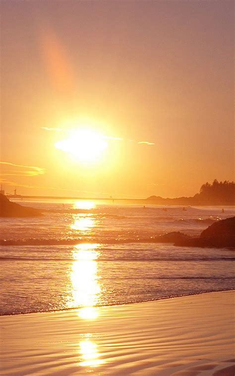 Sunset Beach Sea Reflection Iphone 6 Plus Hd Wallpaper Hd