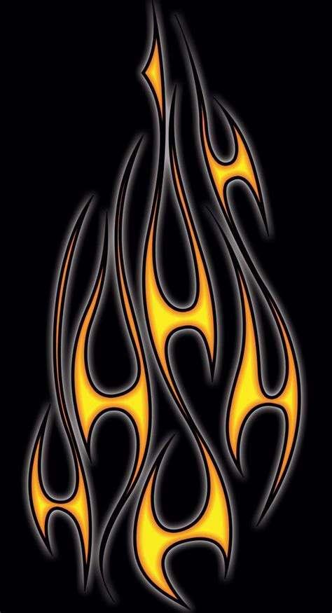 Flames Pinstripe Art Custom Paint Jobs Flame Art