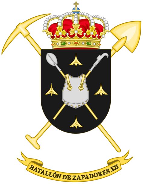 file coat of arms of the 12th military engineering battalion svg military engineering coat of