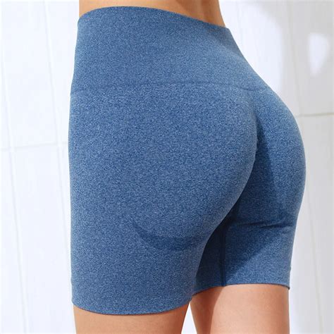 new product high waisted compression seamless fitness short pant gym short legging yoga shorts