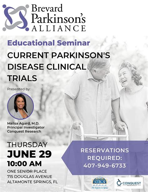 Current Parkinsons Disease Clinical Trials Educational Seminar One