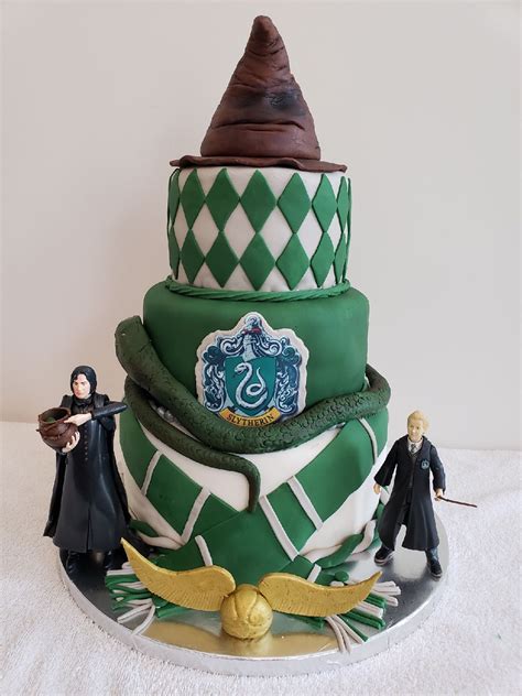 Slytherin House Harry Potter Birthday Cake Harry Potter Birthday