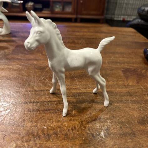 Vintage Goebel Germany Porcelain White Foal Horse Figurine 4361529660