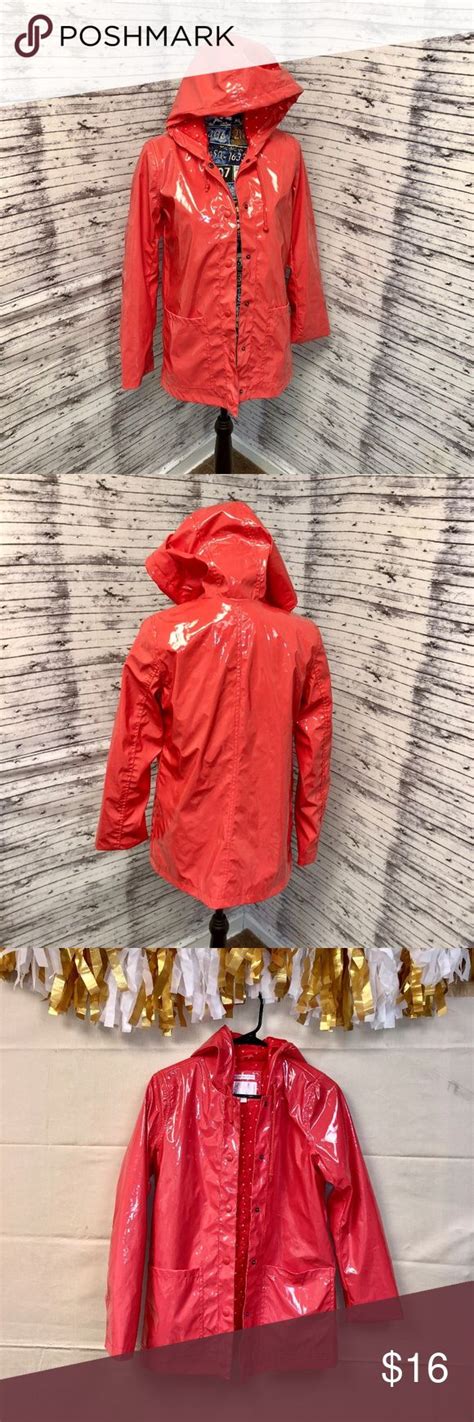 Nwot Size Small Xhilaration Light Red Rain Jacket Red Rain Jacket
