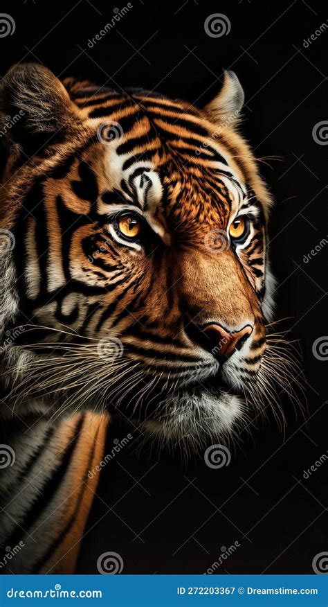 Sumatran Tiger Panthera Tigris Sumatrae Beautiful Animal And His