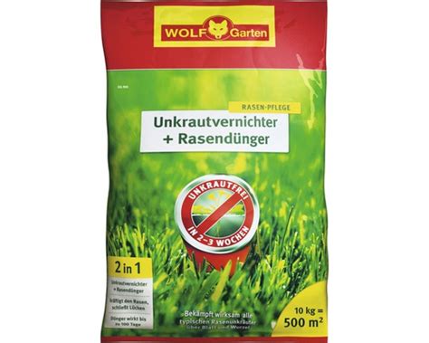 Wir haben unterschiedlichste hersteller & marken ausführlich verglichen und wir zeigen ihnen als leser. Rasendünger mit Unkrautvernichter WOLF-Garten, 10 kg / 500 ...