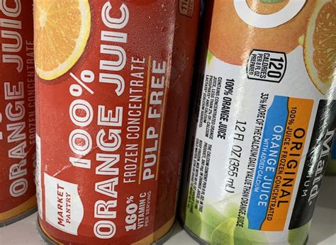 If you want to make. Orange Juice Concentrate Nutrition Label