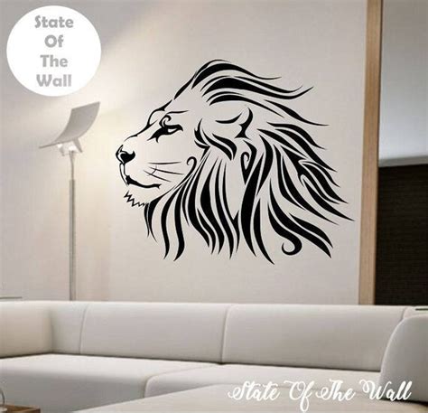 Lion Version 101 Vinyl Wall Decal Sticker Art Decor Bedroom Etsy