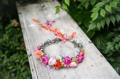Items Similar To Flower Hair Wreath Romantic Wedding Crown Children