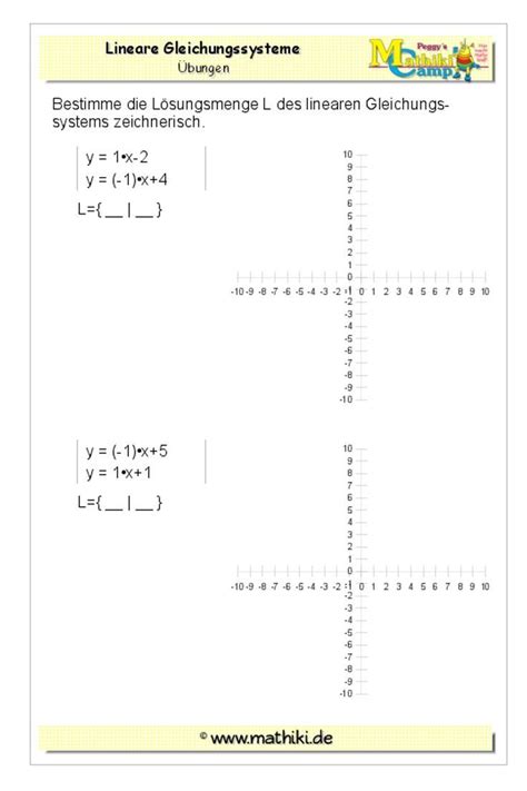 In diesem kapitel behandeln wir die lösung linearer gleichungen. Lade Dir das Arbeitsblatt "Lineare Gleichungssysteme ...