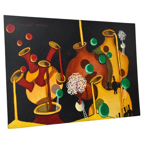 Iconic Midcentury Oil Drip Painting For Sale At 1stdibs