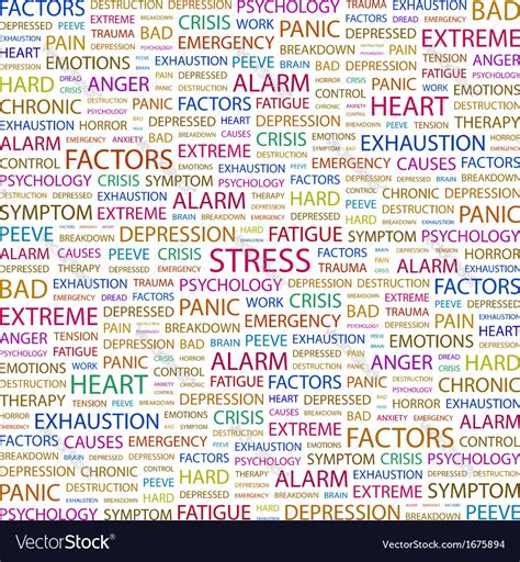 STRESS Royalty Free Vector Image - VectorStock