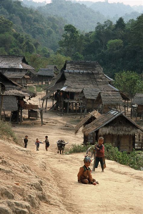 Laos Village Akha Environs De Muang Sing Namaskat Flickr