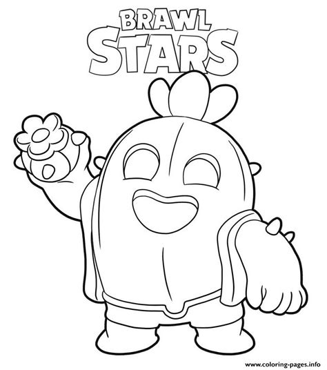 It's a whole new brawl game! Brawl Star Spike - Free Coloring Pages