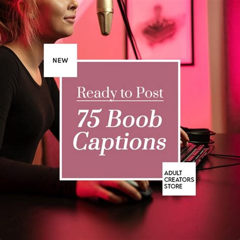 75 Boob Captions For Onlyfans Adult Industry Captions 75 Etsy
