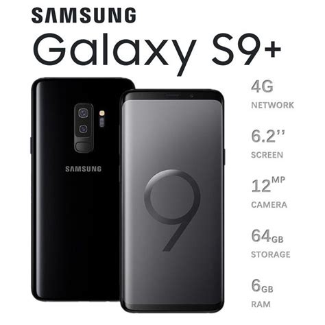Buy Samsung Galaxy S9 Plus 64 Gb 6 Gb Refurbished Phone Midnight Black