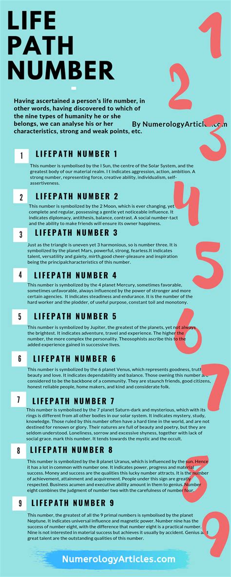 Life Path Number Meanings Numerology Numberan