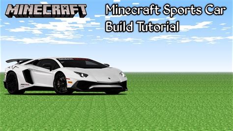 Minecraft Sports Car Build Tutorial Build In Two Minutes Youtube