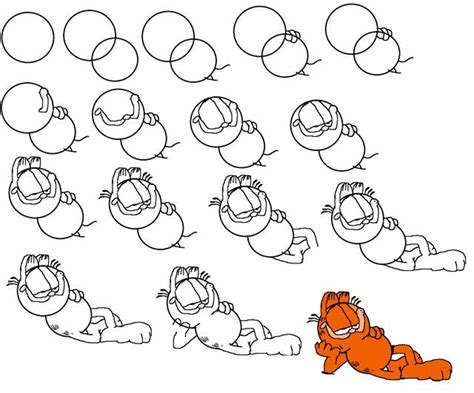 How To Draw Garfield Step By Step Drawing Drawings Art