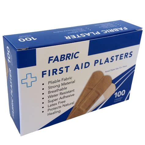 Adhesive Sticking Plasters Fabric Mm X Mm Health And Safety