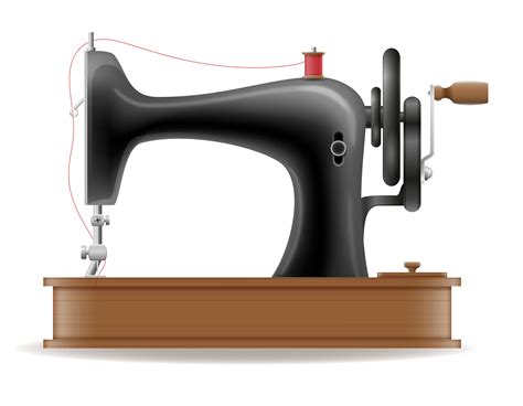 Sewing Machine Old Retro Vintage Icon Stock Vector Illustration 509832