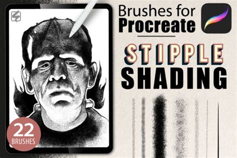 22 Procreate Brushes Stipple Shading Graphic By Dibrush · Creative
