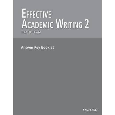 Effective Academic Writing The Short Story Essay Answer Key By Alice