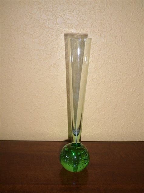 Bubble Bud Vase Green Vintage Green Tint
