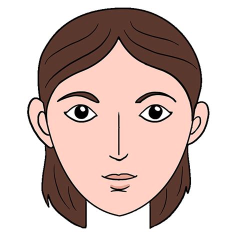 Drawing A Face Step By Step Draw Spaces