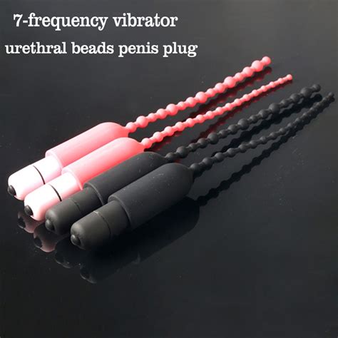 Silicone Urethral Sound Dilators Sounding Bead Vibrator Urethra Plug