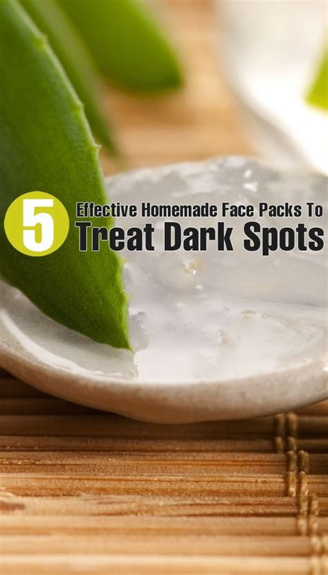 5 Effective Homemade Face Packs To Treat Dark Spot Homemade Face Pack