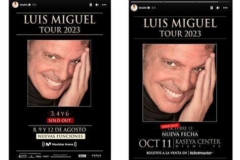 Luis Miguel Abre Nuevas Fechas En Argentina Y EEUU Para Su Tour 2023