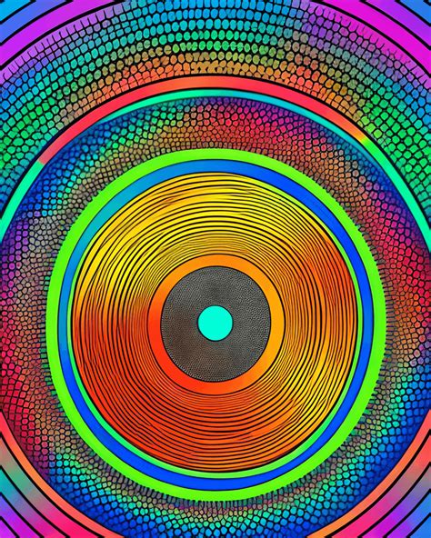 Colorful Vinyl Record Graphic · Creative Fabrica