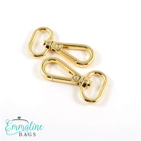 Emmaline Bags Swivel Snap Hook Flat Hook Profile 34″ 18mm In Gold