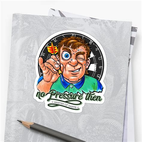 Funny Darts Player Sticker By Norules Redbubble