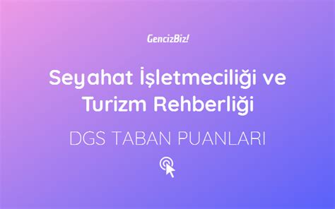 Maybe you would like to learn more about one of these? Seyahat İşletmeciliği ve Turizm Rehberliği DGS Taban ...