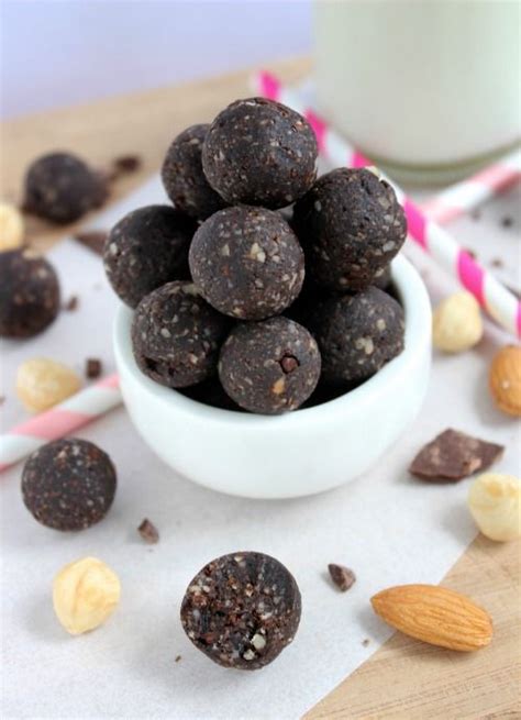 Healthy Chocolate Hazelnut Bliss Bites Nut Recipes Whole Food