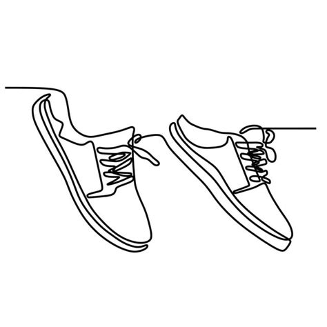 drawing  shoes minimalist design vector illustration minimalism style fashion sport